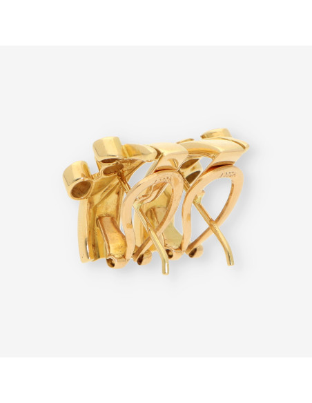 Pendientes oro y brillantes