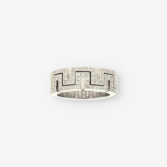 Anillo oro blanco y brillantes