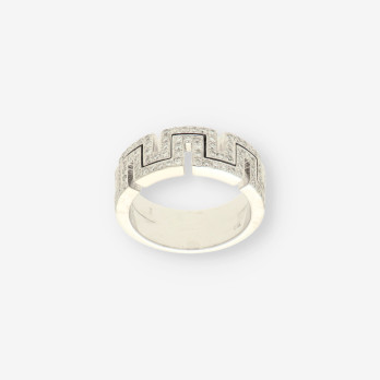Anillo oro blanco y brillantes 2
