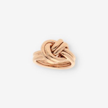 Anillo oro rosa nudo RABAT