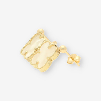 Pendientes oro y p. nacar 2