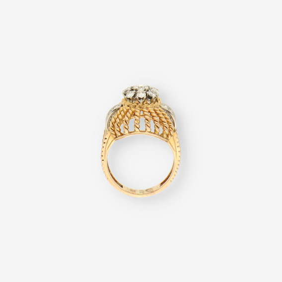 Anillo Vintage oro y brillantes