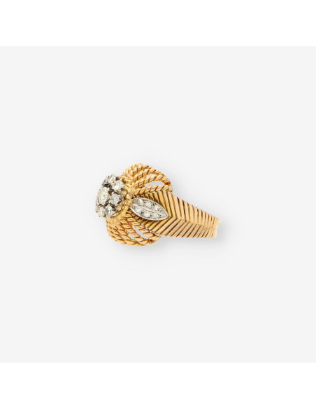 Anillo Vintage oro y brillantes