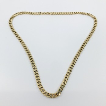 Cadena barbada en oro 18kt