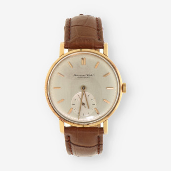 Reloj Sr.IWC oro correa cuero