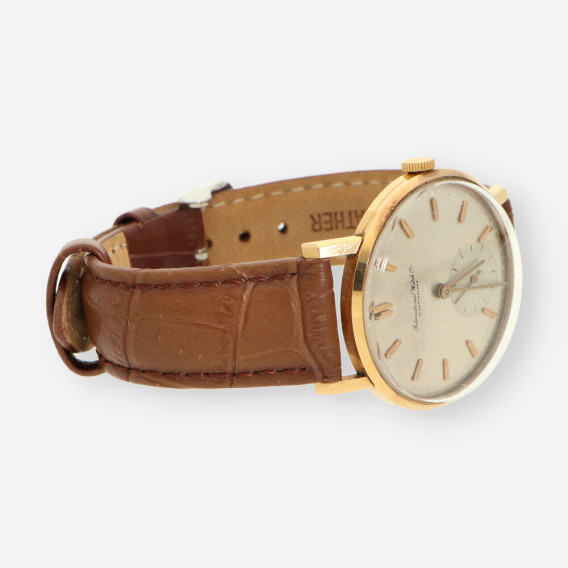 Reloj Sr.IWC oro correa cuero