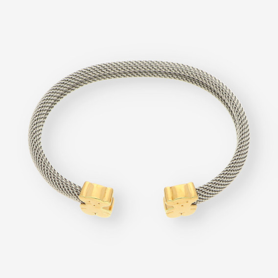 Pulsera acero y oro TOUS oso