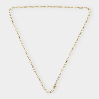 Cadena forzada eslabones largos en oro 18kt 2