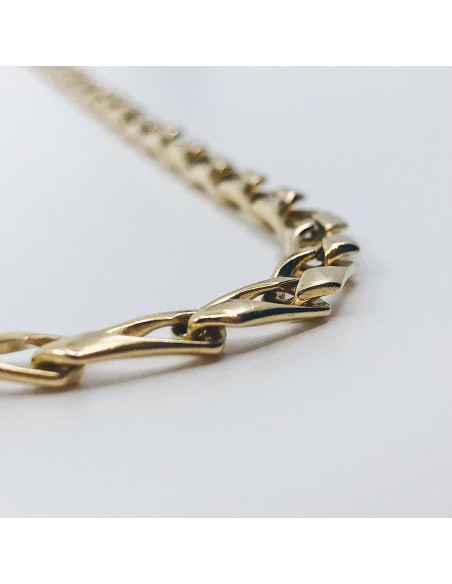 Cadena en oro 18kt con eslabones largos