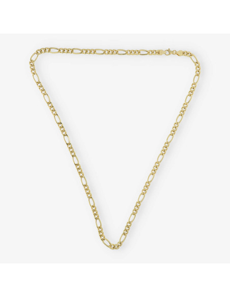 Cadena barbada 3x1 en oro 18kt 60cm NUEVO
