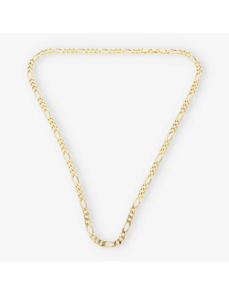 Cadena barbada 3x1 en oro 18kt 60cm NUEVO