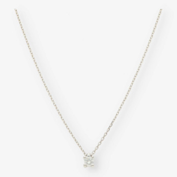 Colgante en oro blanco 18kt con brillante NUEVO 2