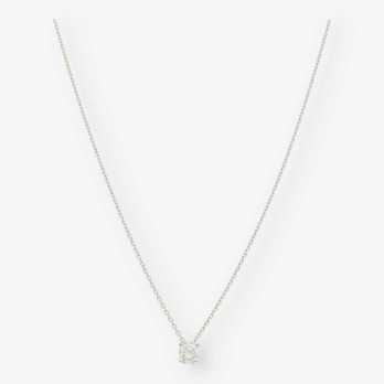 Colgante en oro blanco 18kt con brillante NUEVO