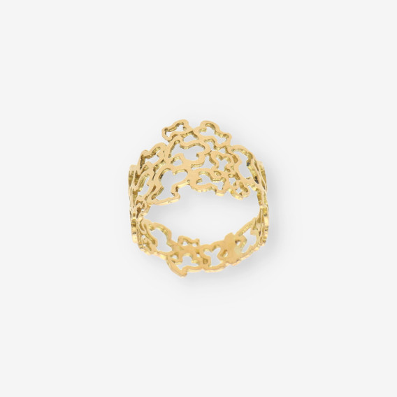 Anillo calado osos oro TOUS