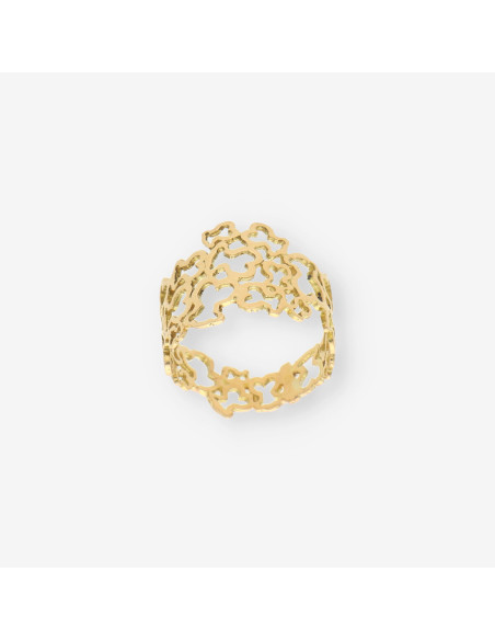 Anillo calado osos oro TOUS