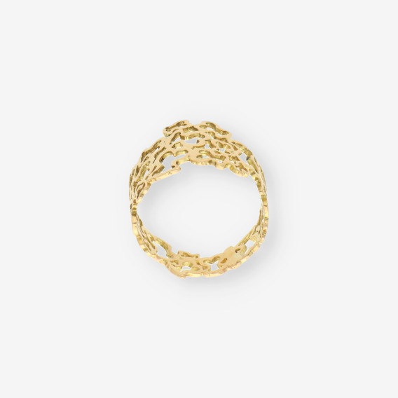 Anillo calado osos oro TOUS