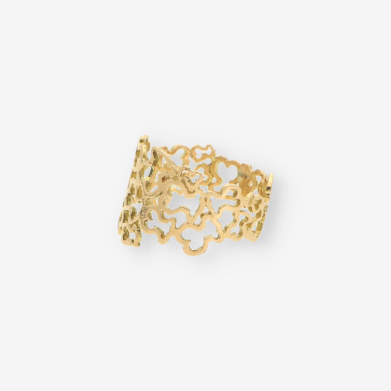 Anillo calado osos oro TOUS