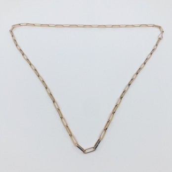 Cadena forzada eslabones largos en oro 18kt 2