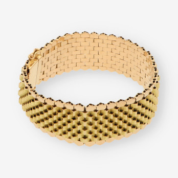 Pulsera ancha oro