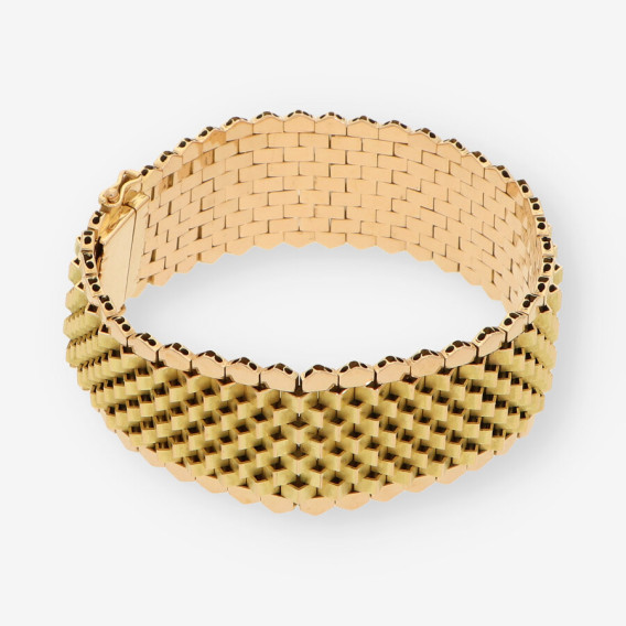 Pulsera ancha oro