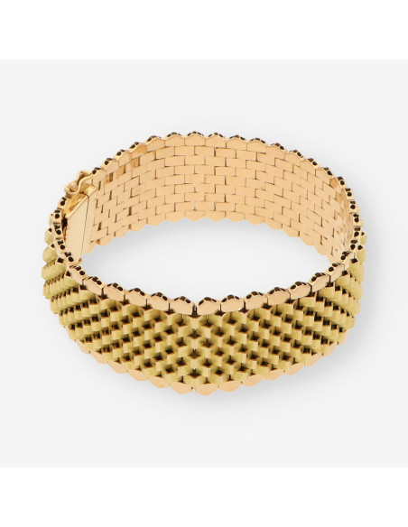 Pulsera ancha oro