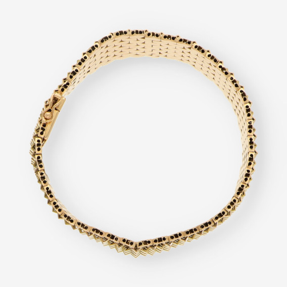 Pulsera ancha oro