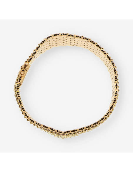 Pulsera ancha oro