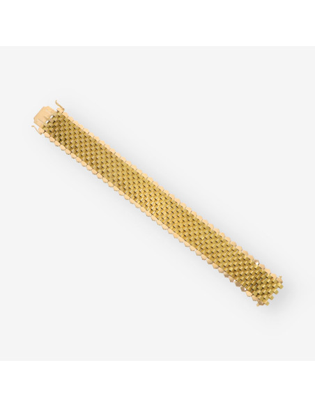 Pulsera ancha oro
