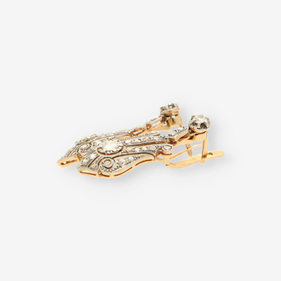 Pendientes Vintage oro y brillantes