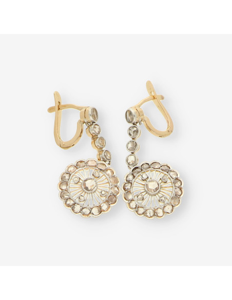 Pendientes Vintage oro y Diamantes