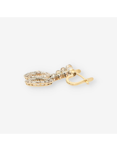 Pendientes Vintage oro y Diamantes