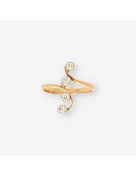Anillo Vintage oro y Diamantes