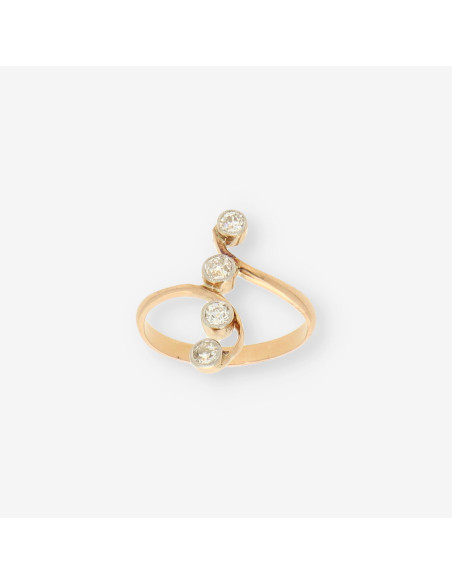 Anillo Vintage oro y Diamantes