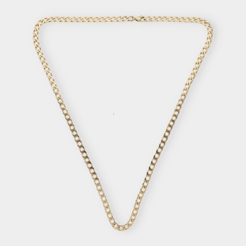 Cadena barbada en oro 18kt