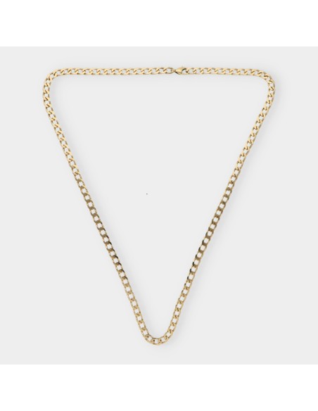 Cadena barbada en oro 18kt