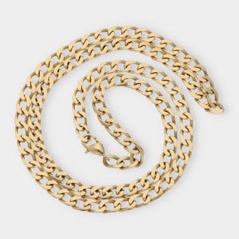 Cadena barbada en oro 18kt 2