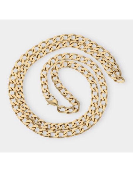 Cadena barbada en oro 18kt