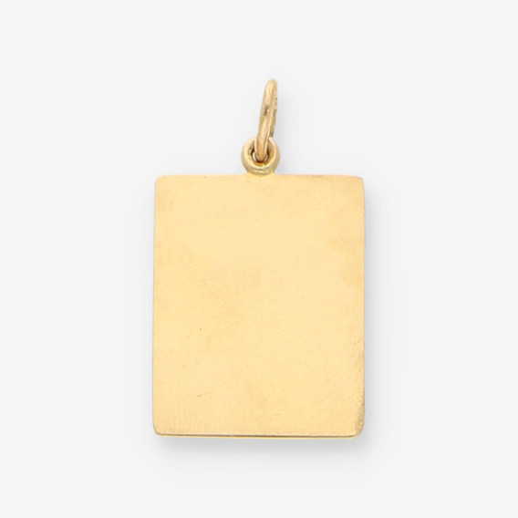 Colgante placa oro