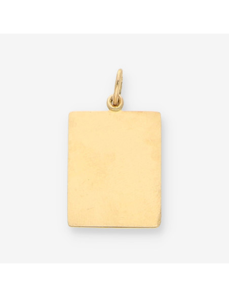 Colgante placa oro