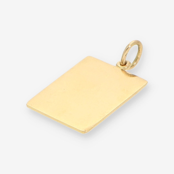 Colgante placa oro