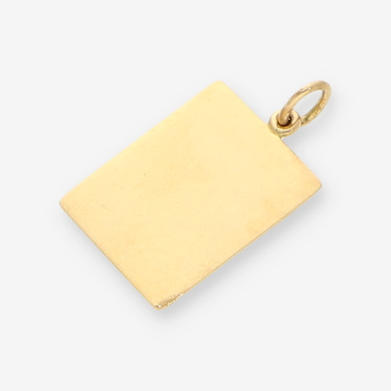 Colgante placa oro