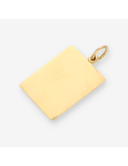 Colgante placa oro