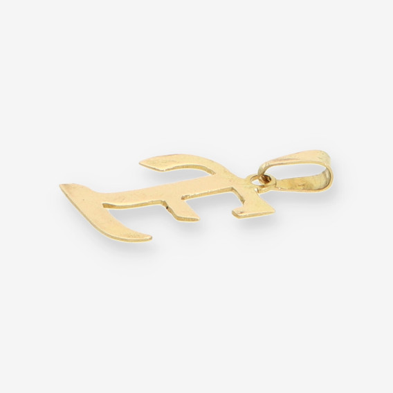 Colgante letra E oro