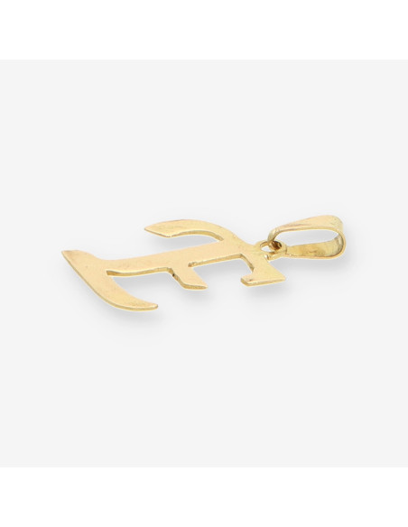 Colgante letra E oro