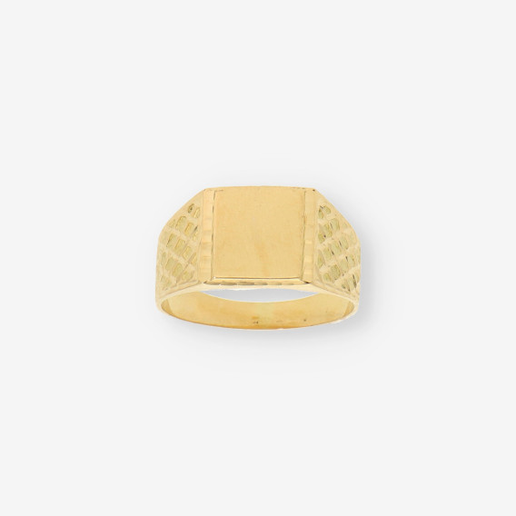 Anillo sello oro