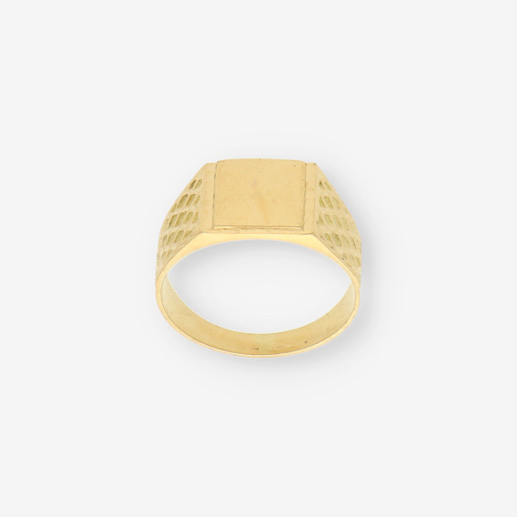 Anillo sello oro