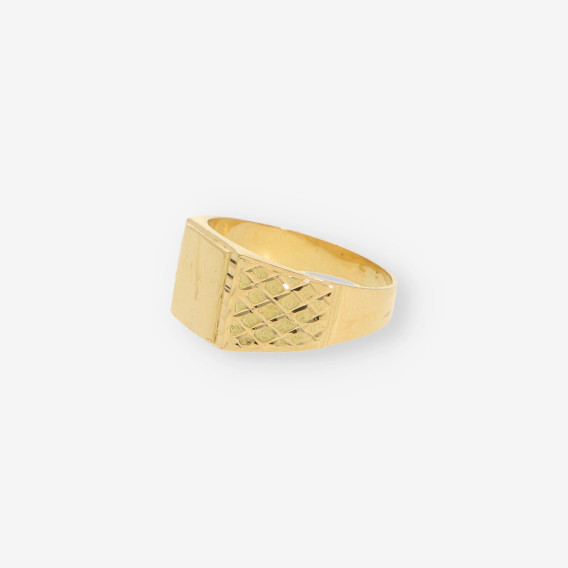 Anillo sello oro