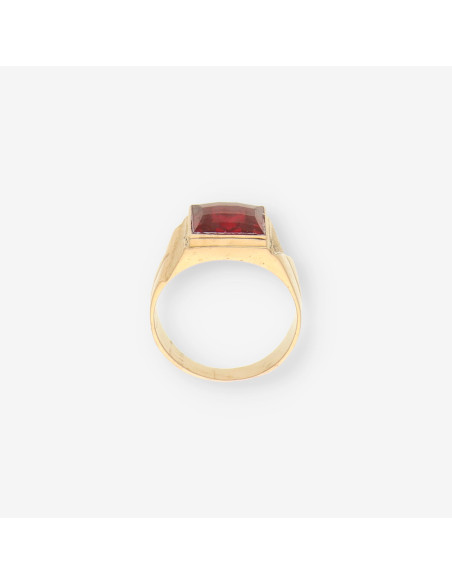 Anillo oro p. roja