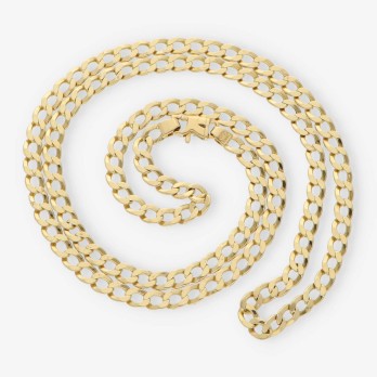 Cadena barbada 68.5cm en oro 18kt 2