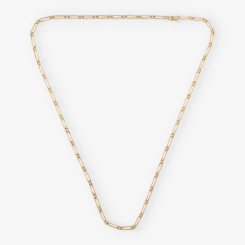 Cadena alterna 80cm 1x1 en oro 18kt